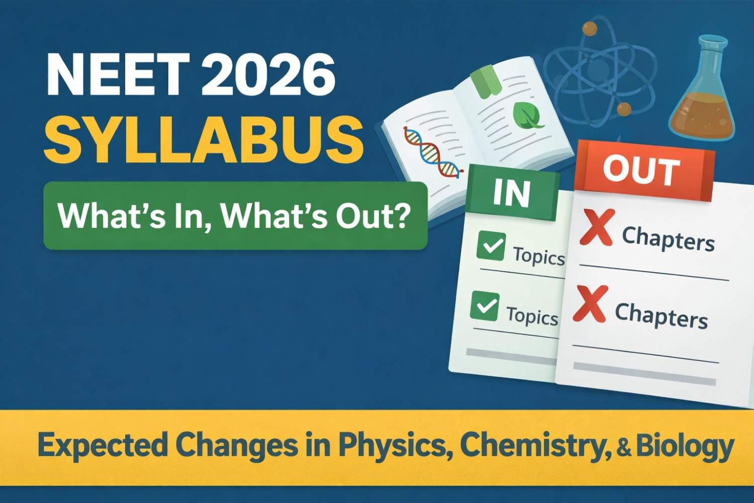 NEET 2026 Syllabus: What's In, What's Out?