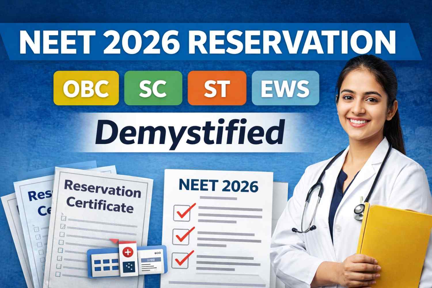 NEET 2026 Reservation: OBC, SC, ST, EWS Demystified