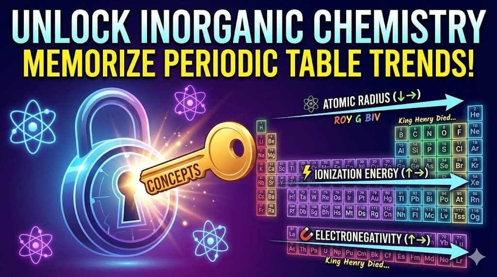 Unlock Inorganic Chemistry: Memorize Periodic Table Trends!