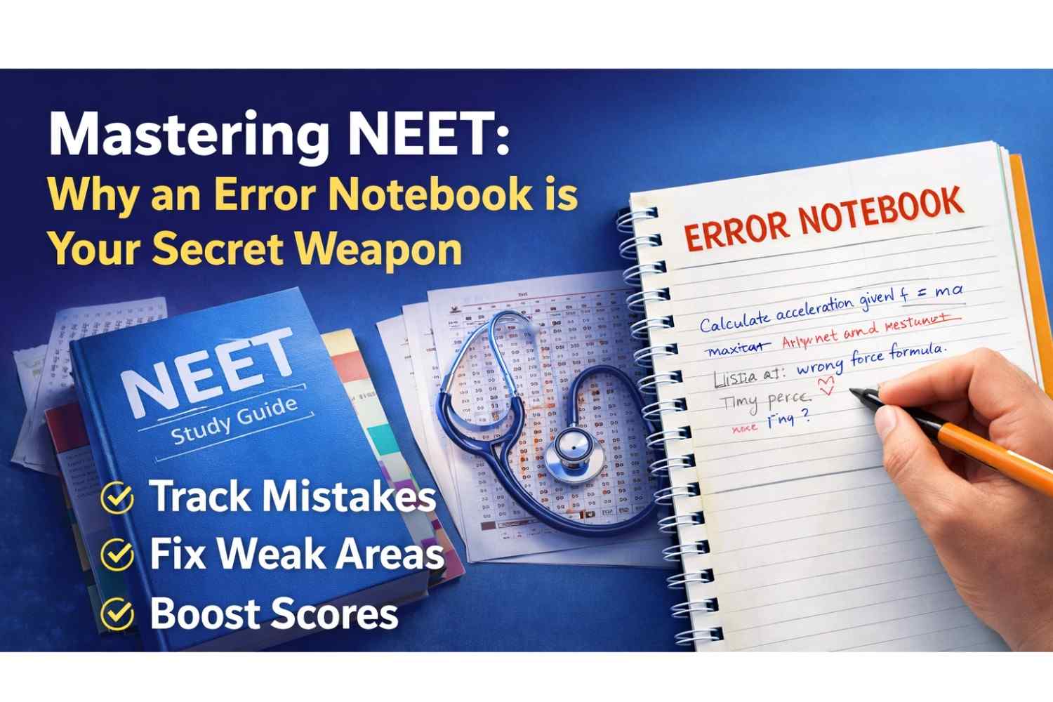 Mastering NEET: Why an Error Notebook is Your Secret Weapon
