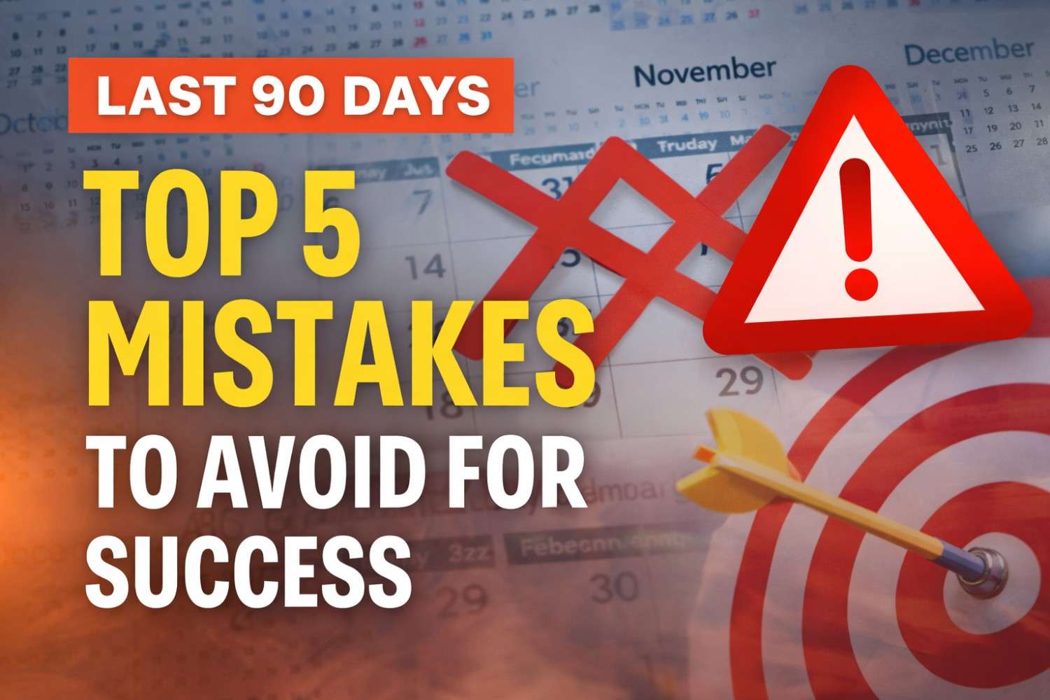 Last 90 Days: Top 5 Mistakes to Avoid for Success